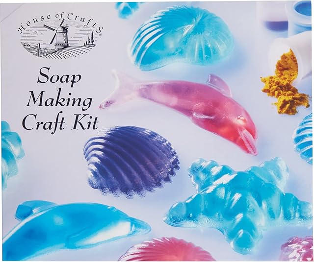 House HC260 Soap Kit Home Crafting, DIY Hobby, Make Your Own Scented Bars, Multi, Colours, Fragrance and Moulds