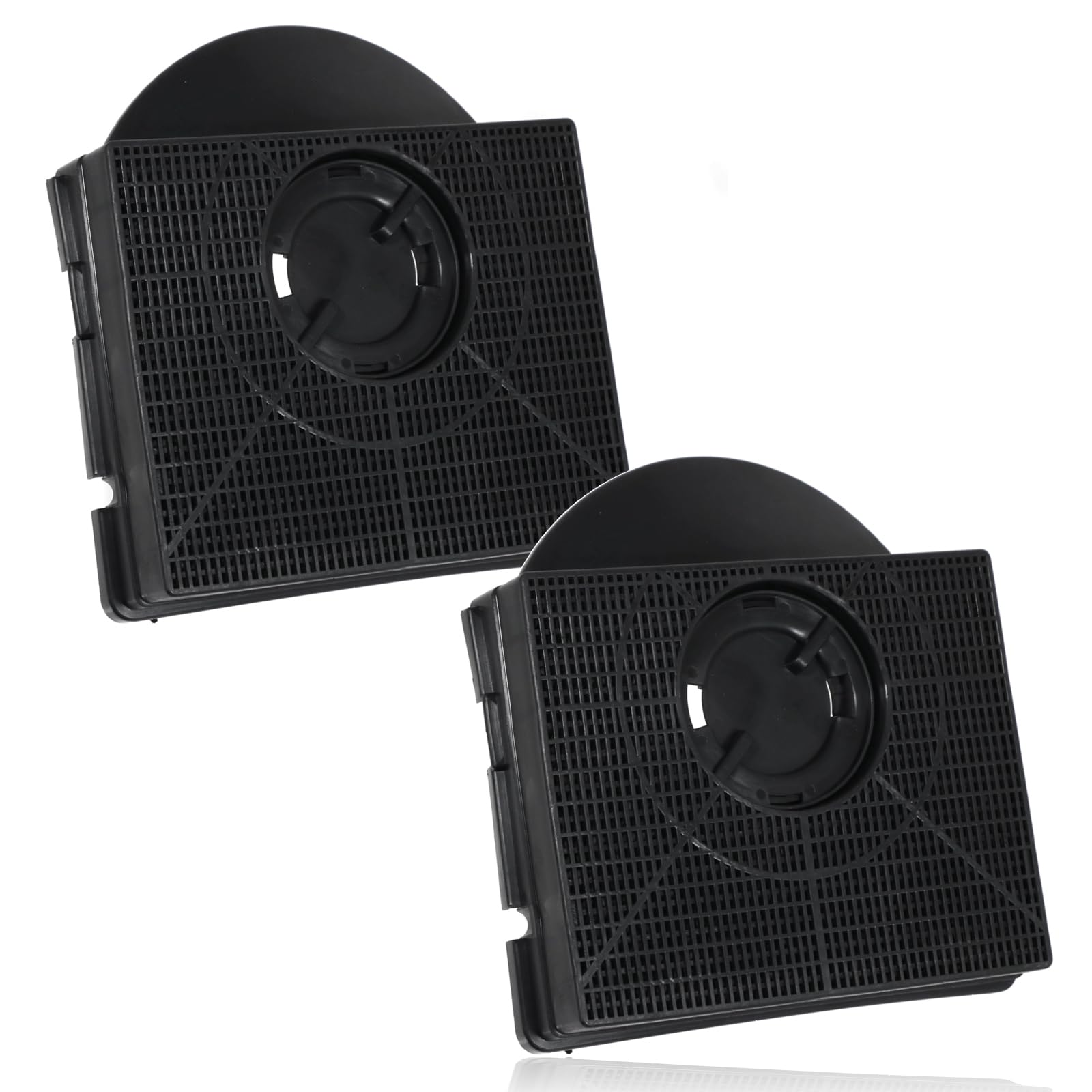 SPARES2GO Type 303 Carbon Filter for Whirlpool Cooker Hood (205 x 210 x 40mm, Pack of 2)
