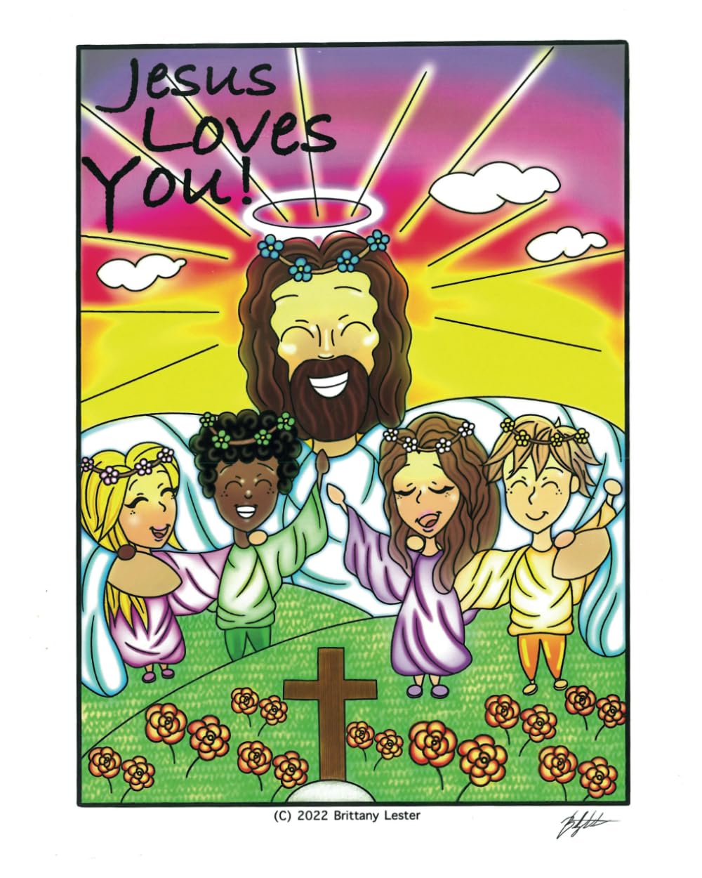 Jesus Loves You!: Childrens Christian Coloring Book