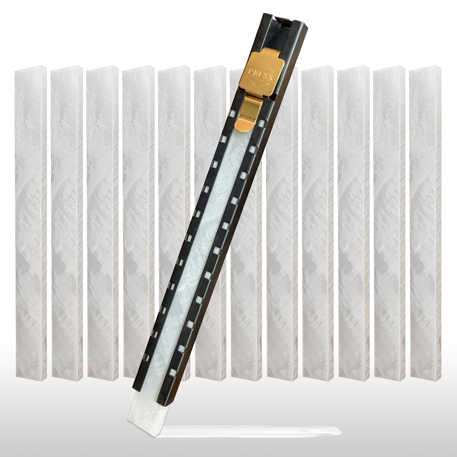 Soapstone Holder with 20 Pcs Flat Soapstone Pencil Refills Sticks for Welding Welders Marker Marking