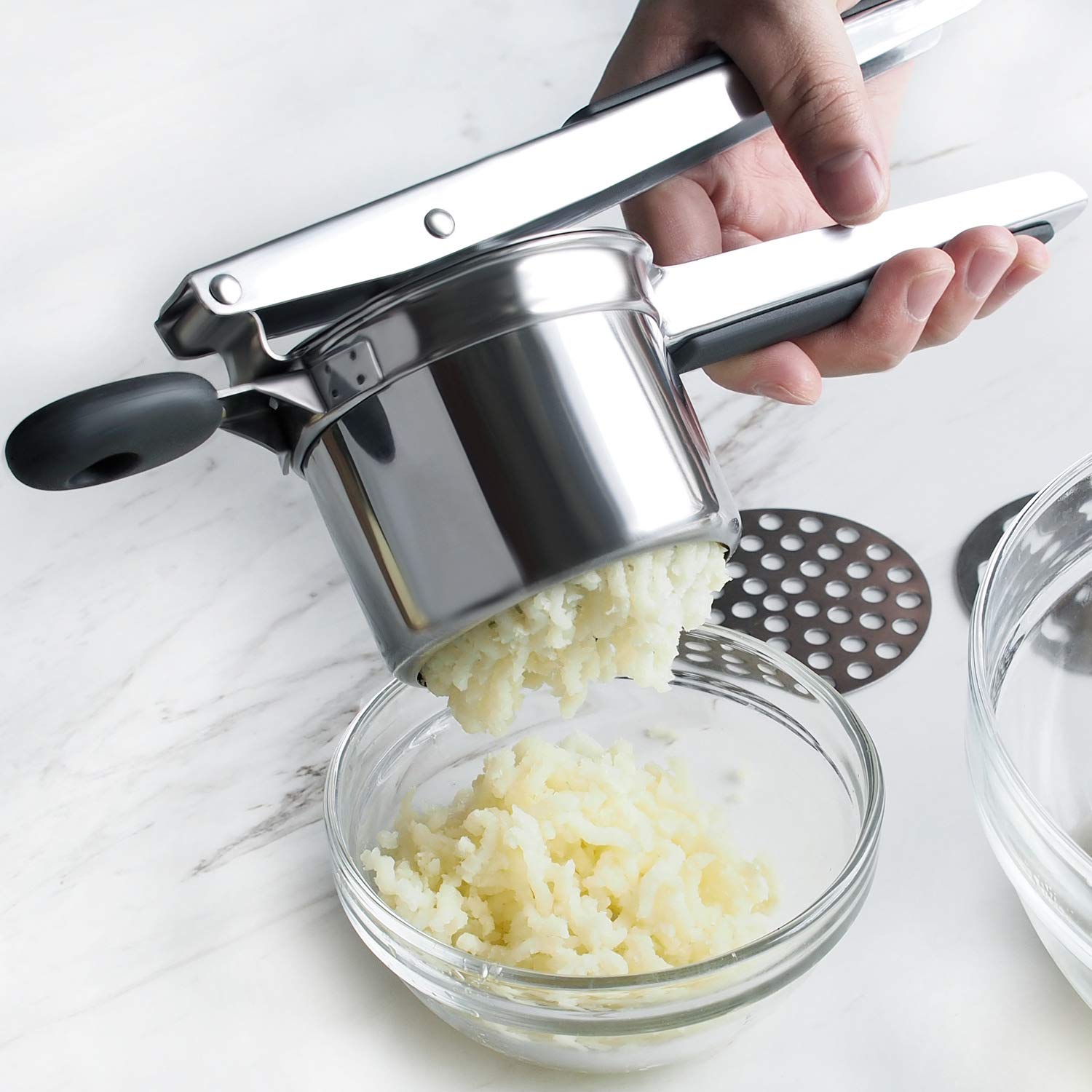 Adjustable Potato Ricer Stainless Steel Food Mill Potato Mashers & Ricers