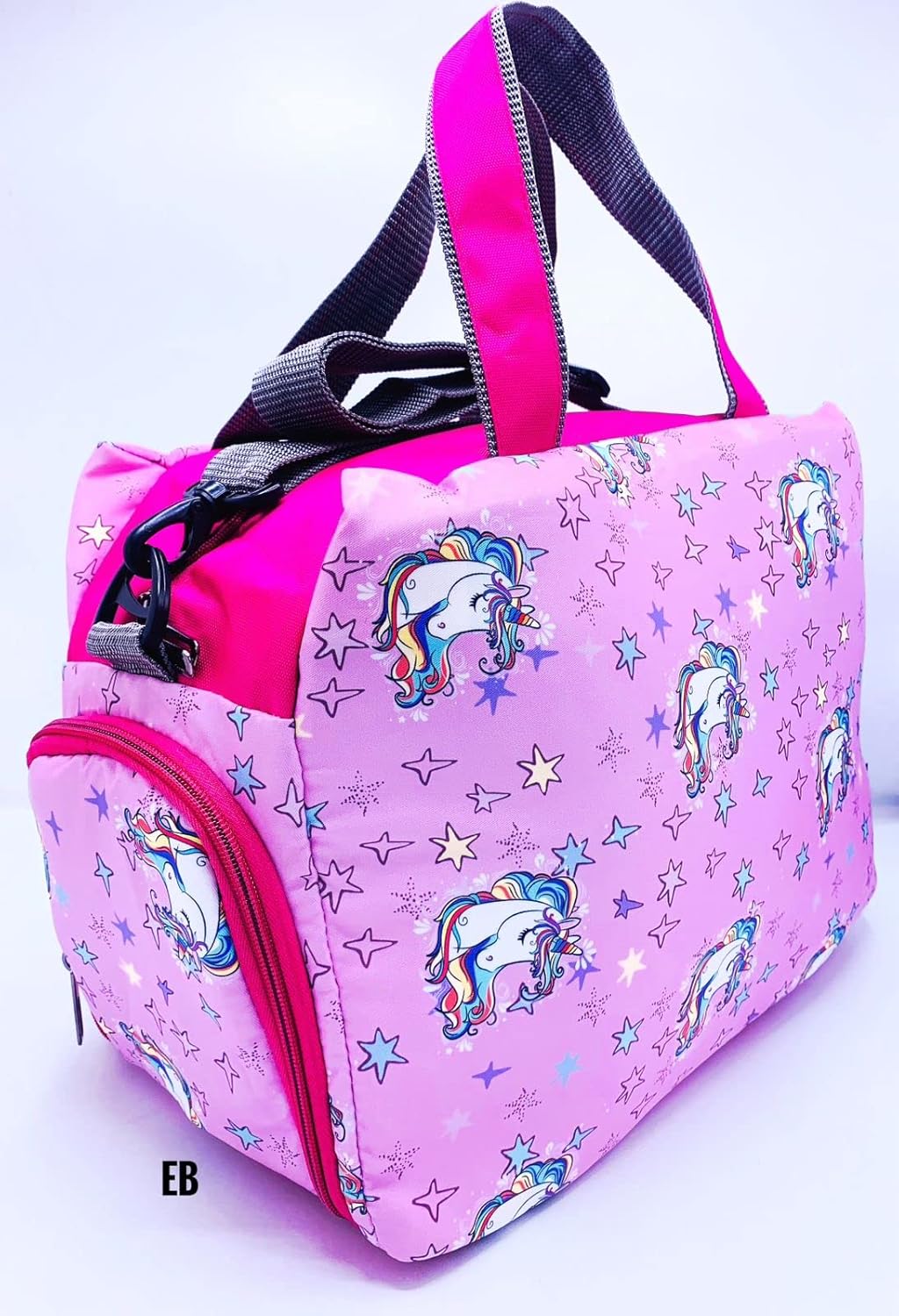Echo Boomers Pink Unicorn Printed Travel Duffle Bag | Multipurpose Sling Bag with Separate Shoe & Laundry Compartment | Perfect for Kids, Men & Women | Lightweight, Durable, & Stylish Travel Companion 5 711mapVeugL. SL1500