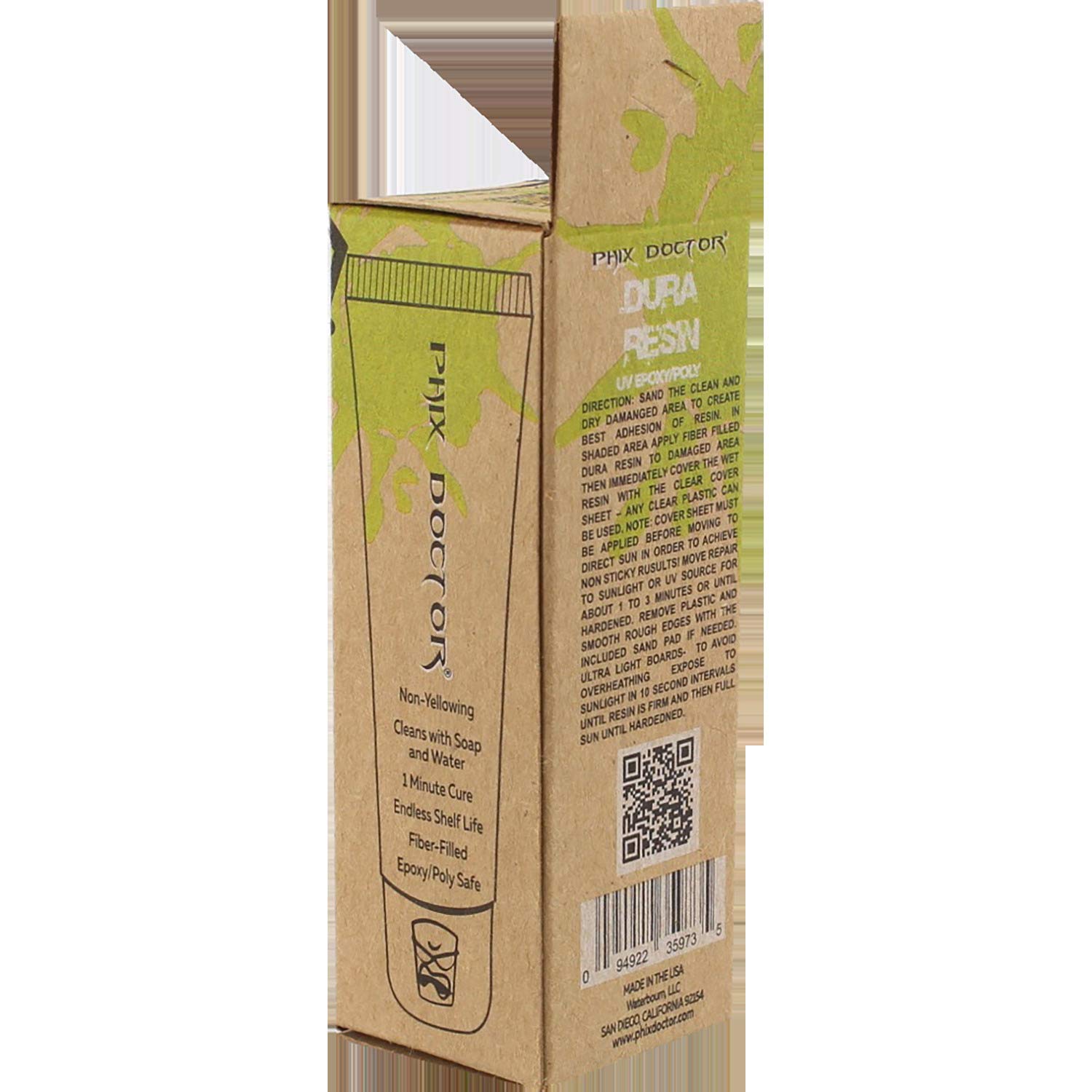 Phix Doctor 1 oz SunPowered Super Mini Dura Resin Fiberfill Surfboard Ding Repair Kit
