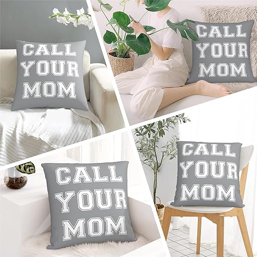 Miniatura 4 de Call Your MOM - Fundas de almohada de tela de terciopelo con estampado 3D, adecuadas para dormitorio, sala de estar, suelo, banco, regalo para