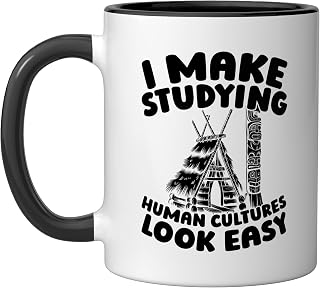 Societal Behavior Cultural Studies - Ethnologist Ceramic Mug, Black/White