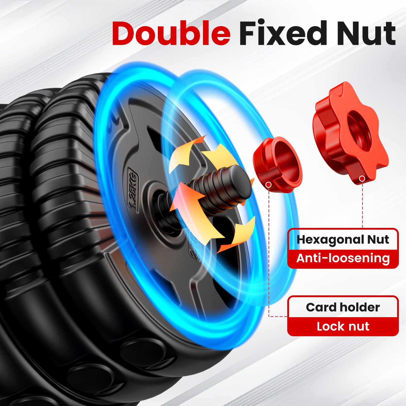 Adjustable Dumbbell Set,22/33/45/70/90lb Free Weight Set with Connector,5-in-1 Dumbbell Set for Barbells,Kettlebells,Push up Stand,Weight Plate,Fitness Exercises for Home Gym Suitable Men/Women