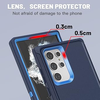 AICase for Galaxy S22 Ultra Case with Screen Protector,Heavy Duty Drop Protection Full Body Rugged Shockproof/Dust Proof Military Protective Tough Durable Phone Cover for Samsung S22 Ultra 6.8