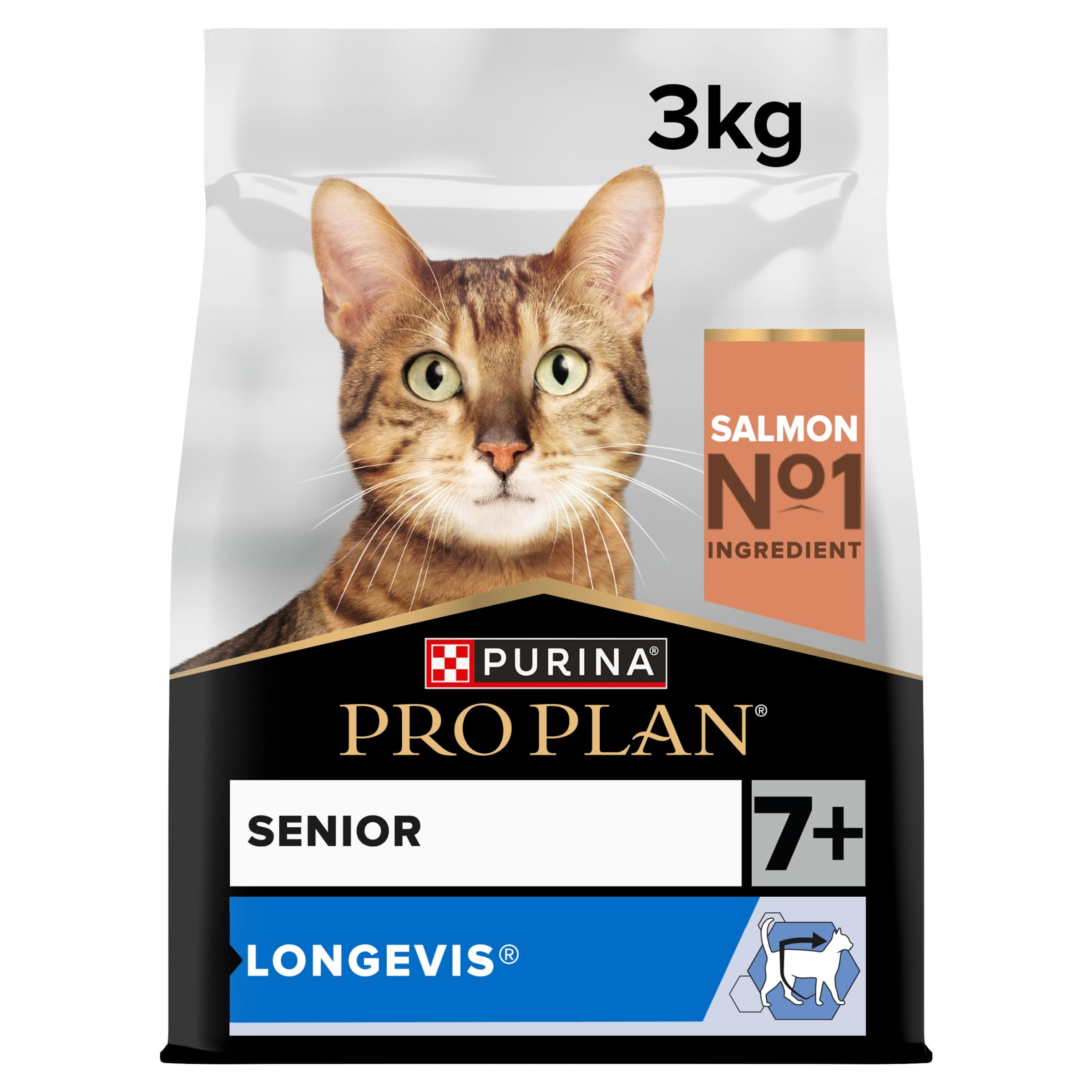Pro Plan Carne Purina 3 X 3 Kg / 2 X 10 Kg Pienso Para Gatos - Pack Ahorro - Original Senior 7+ (3 X 3 Kg)