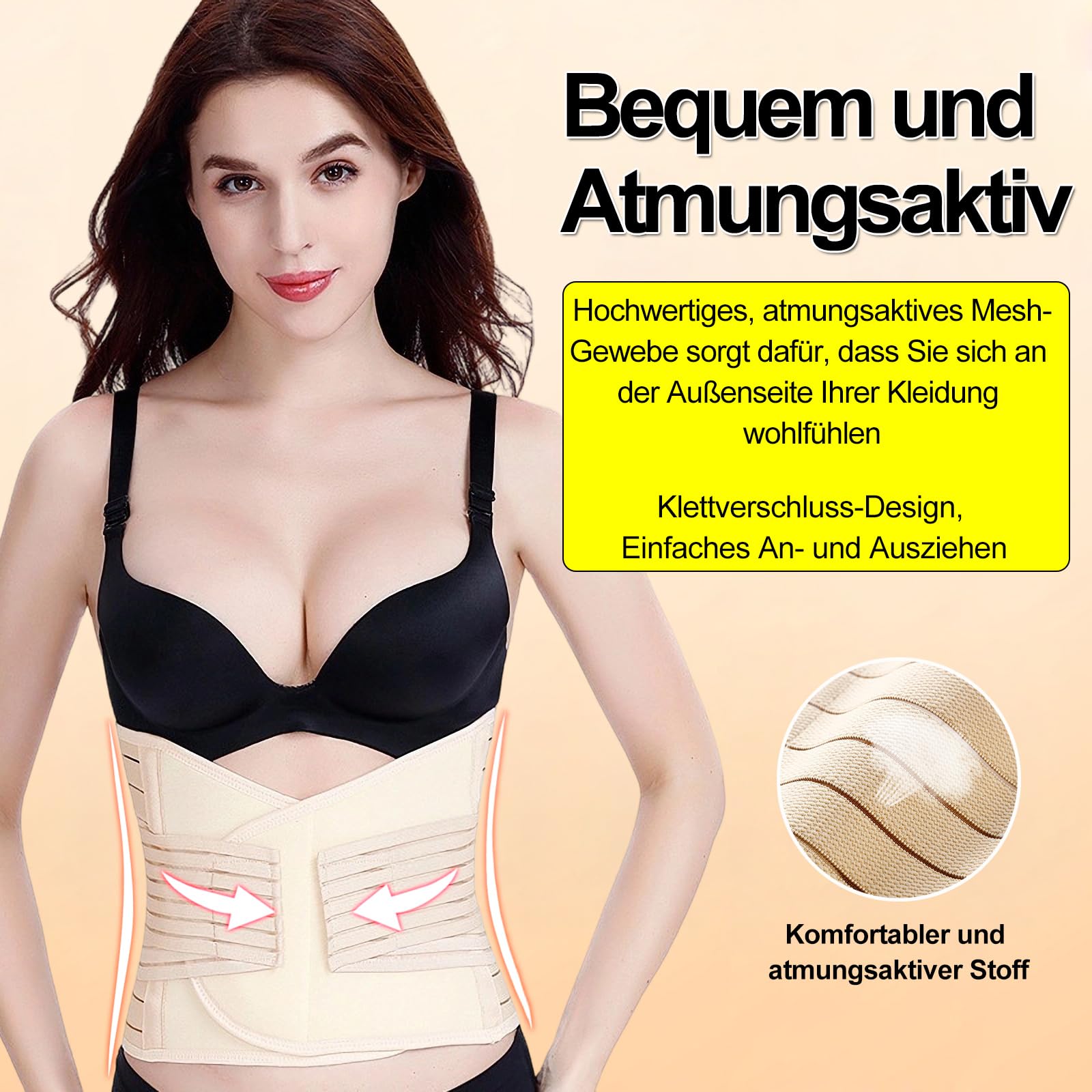 Bauchgurt Nach Geburt Bauchgurt Schwangerschaft Bauchband Schwangerschaft Kaiserschnitt Bauchgürtel Nach op Postpartum Gürtel Schwangerschaftsgürtel Rückbildungsgürtel Nach Geburt (Beige, XL)