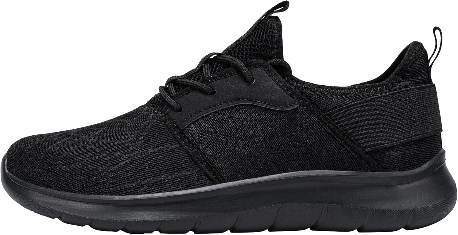 FENLERN Mens Running Shoes Tennis Gym Sneakers Casual Slip On Walking Lightweight Athletic Workout Breathable Fashion Sports Shoes 9.5 Black image 2 of 8 B0FB8Z4RMY