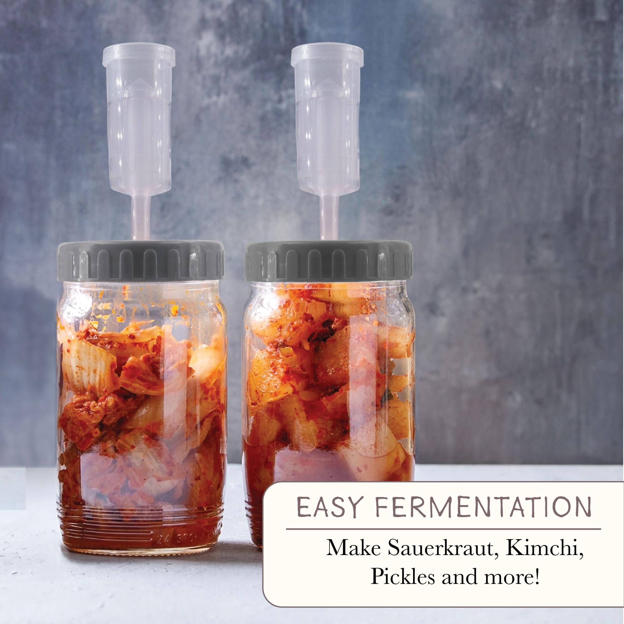 Elementi Fermentation Lids Set Of 2 Fermentation Kit