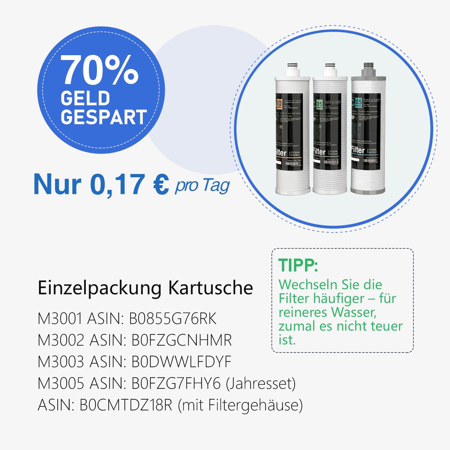 Frizzlife SP99 Untertisch Wasserfilter mit Wasserhahn, 0,5 Mikron 3-Stufen, NSF/ANSI 42&53 zertifiziert, entfernt 99,99% Blei, Chlor, Anti-Kalk-Technologie verlängert die Filterlebensdauer
