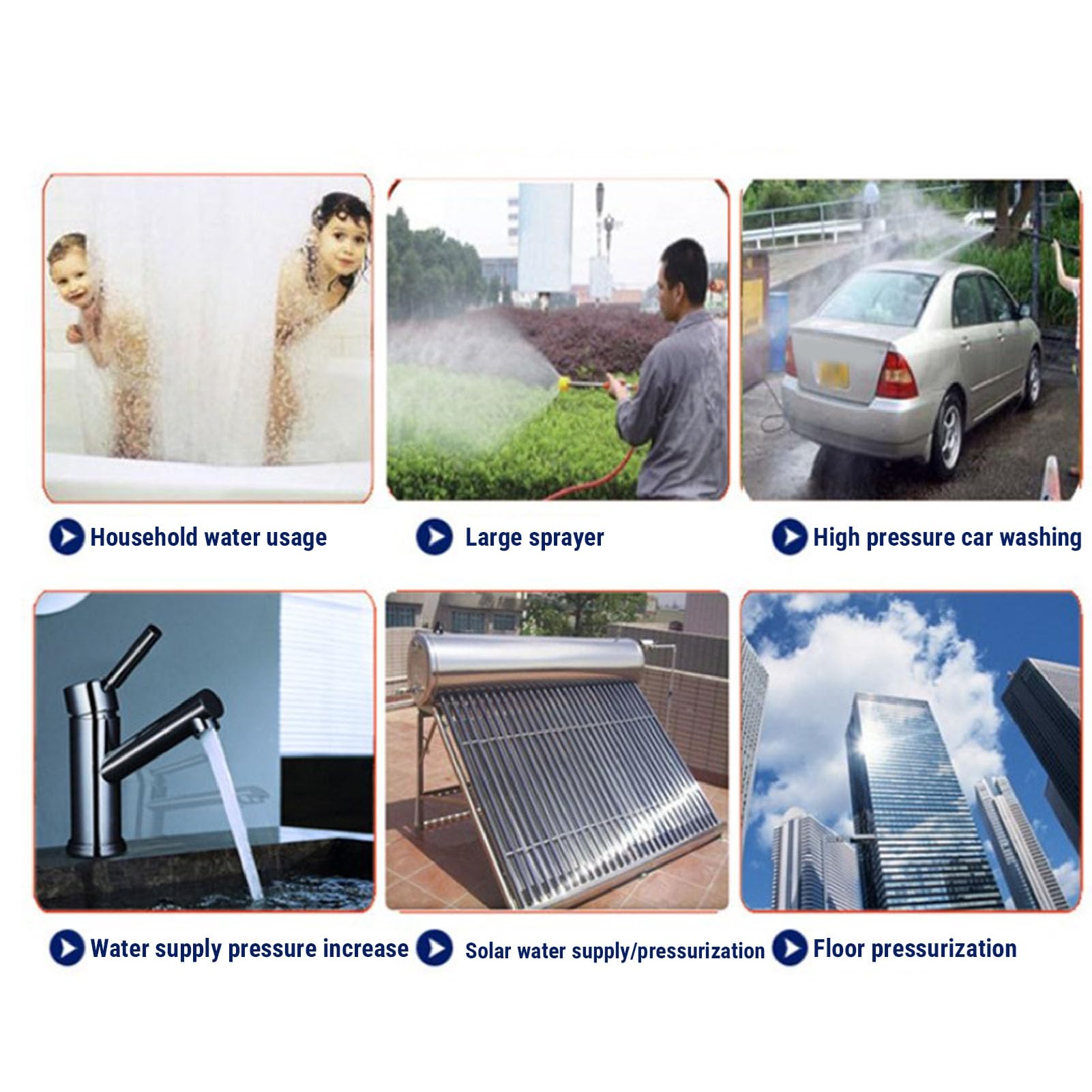 Bomba sumergible de pozo profundo, 96 W con energía solar con cabezal máximo de 230 pies y caudal de 1,7 GPM, cable de alimentación de 10 pies para riego agrícola y (CC 24 V)