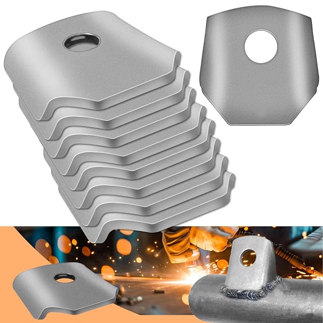 Trick Tabs Weld Tabs Universal Weld on Tabs with a 3 8 Hole 1 8 Thick 1-3 4