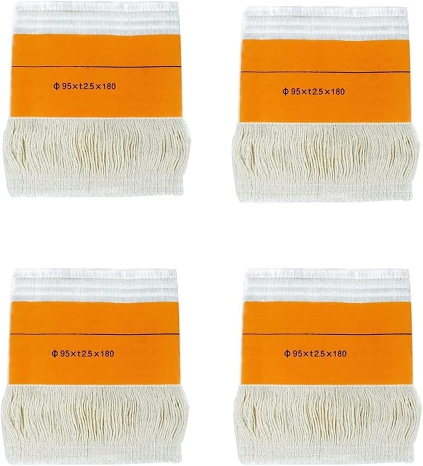Wymienny Knot, Knot Do Piecyka Naftowego, Wymienny Knot Z Rdzeniem Bawełnianym Do Piecyków Naftowych - 4 Szt. - 65 Mm, 75 Mm, 85 Mm, 95 Mm, Ø95xT2.5xL180MM