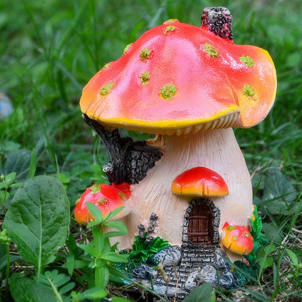 Amazon.com : lvifloae Fake Mushrooms Cute Unique Artificial Mushroom Decor  Resin Craft Statue Bonsai Landscape Decoration Ornament for Garden Plant  Pots Bonsai Landscape Model Decor DIY : Patio, Lawn & Garden
