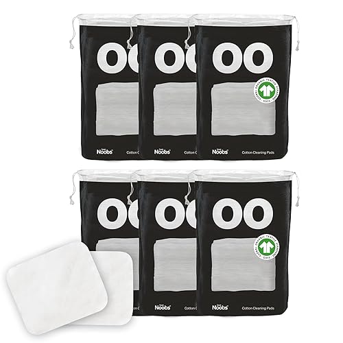 Love Noobs Almohadillas de algodón para bebé cuadrados de algodón grandes para pieles sensibles toallitas de limpieza desechables almohadillas de