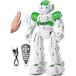 KingsDragon RC Robot Toys for Kids, Gesture & Sensing Remote Control Robot for Age 4 5 6 7 8 Year Old Boys Girls Birthday Present (Green)