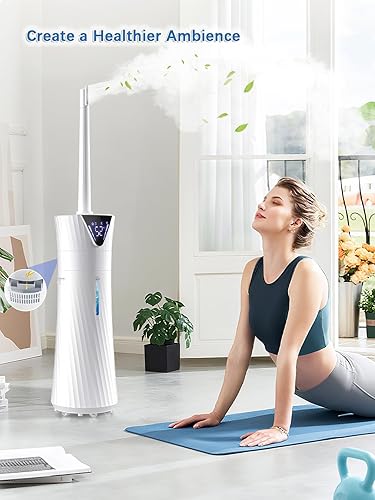Miniatura 7 de Humidificador de 17L4.5 galones para habitación grande, humidificadores ultrasónicos inteligentes y silenciosos de niebla fría para dormitorio,