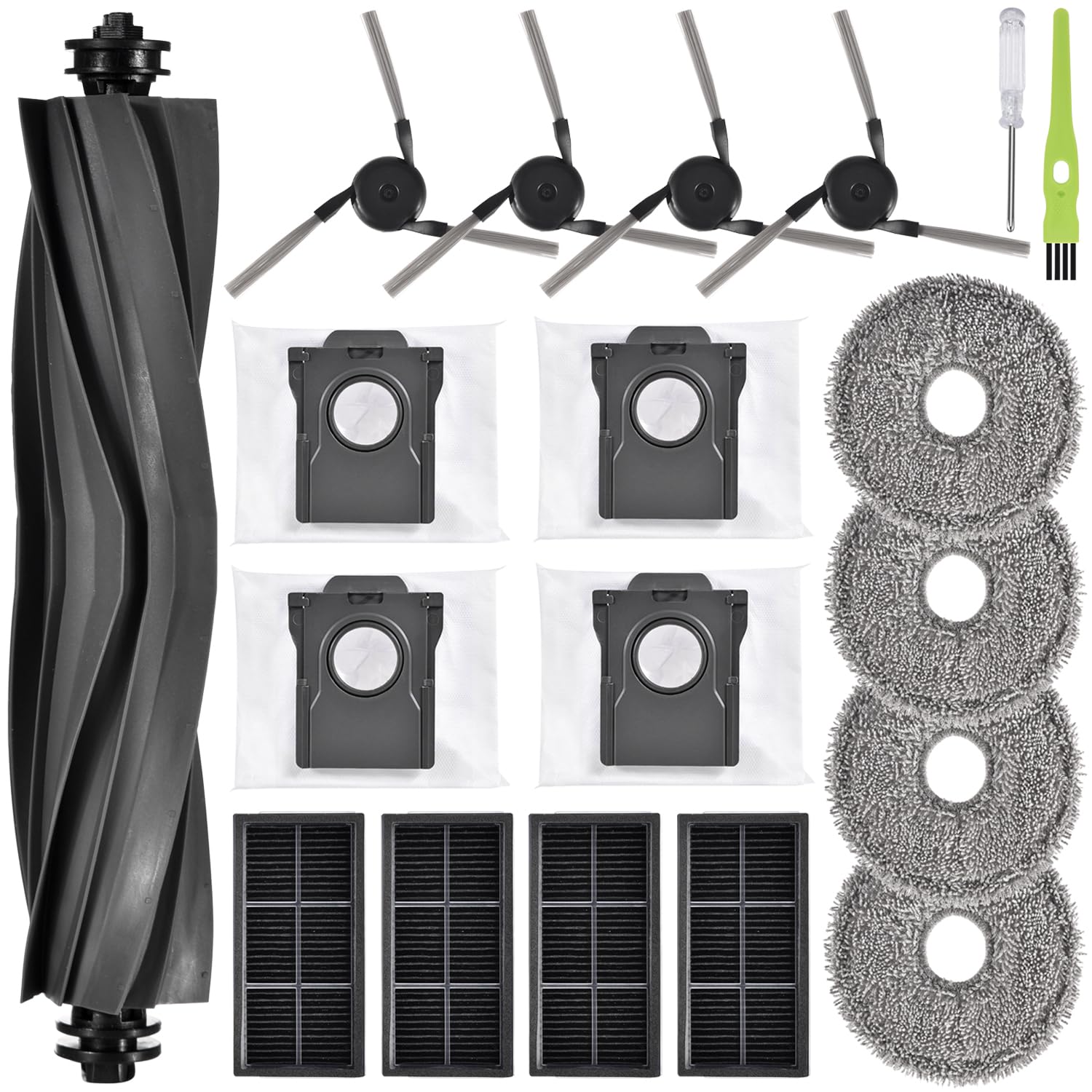 (Pack of 19) Replacement Parts for Dreame L10s Pro Ultra Heat, X40 Ultra Complete, L40 Ultra, L10s Ultra Gen 2, X30 Ultra, X30 Pro Plus, X30 Pro Ultra, X40 Master, Mova P50 Pro Ultra Ultra Robot