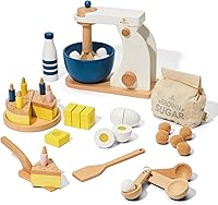 Vista 1 de KiwiCo Batidora de Soporte para Hornear Cocina de Juego Set de Regalo de Hornear para Niños de 3 años en Adelante Aprende Matemáticas