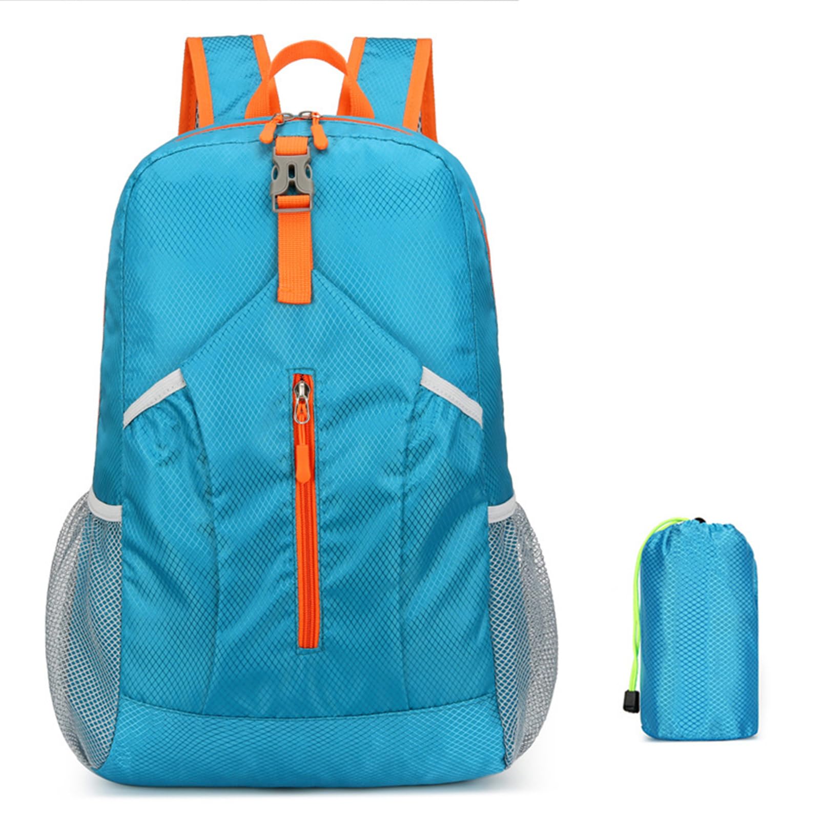 MICFENY Hiking Daypack Ultralightweight Packable Backpack Splashproof Foldable Pack Travel Daypack for Outdoor Camping Climbing