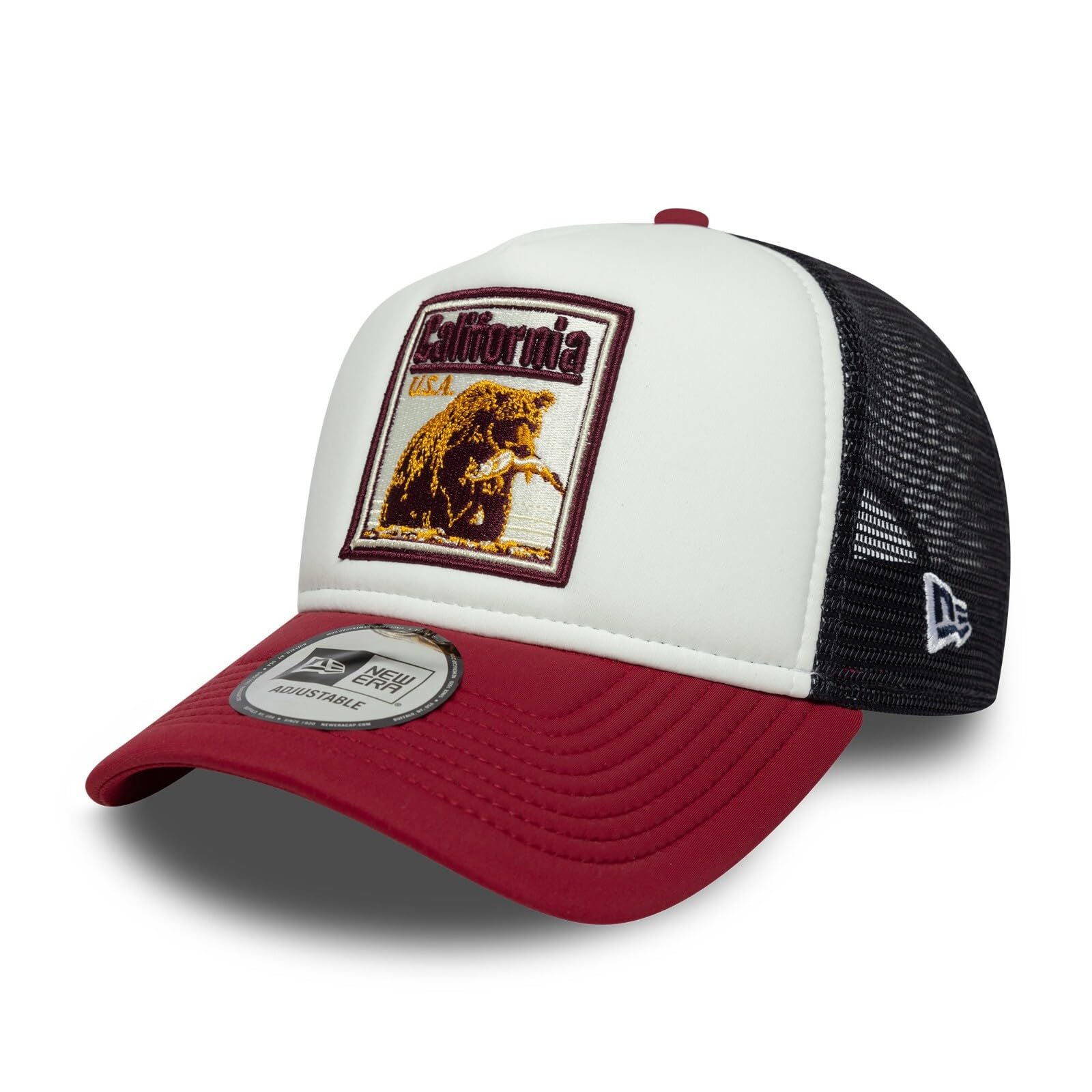 New Era Adult's Graphic Patch Branded Baseball Cap Hat White