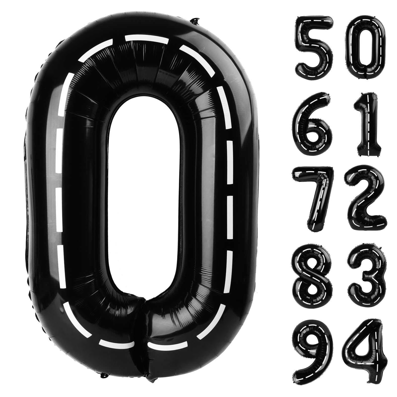 Line 0 Balloon - Number Balloon 40 Inch, 0th Line Birthday Decorations