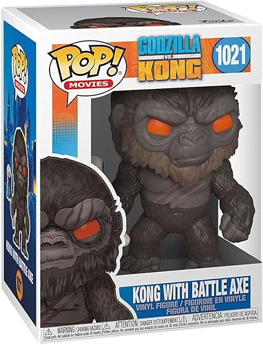 Miniatura 3 de POP Godzilla vs Kong - King Kong con hacha de batalla Funko Pop! Figura de vinilo (paquete con funda protectora compatible con Pop Box), multicolor,