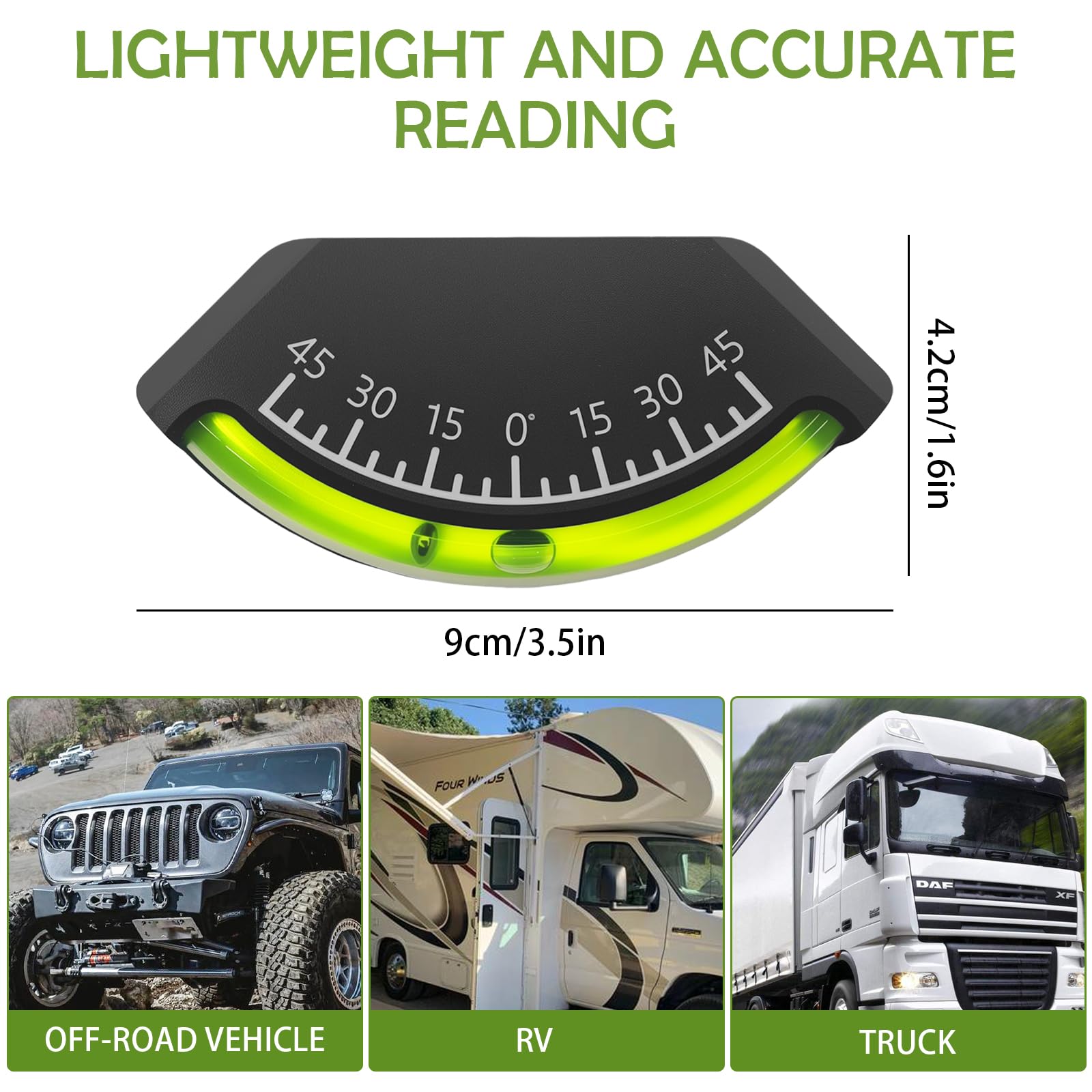 RV Level Gauges - 2 Pack for RV, Trailer & Car -5 RV Level Gauges - 2 Pack for RV, Trailer & Car -5