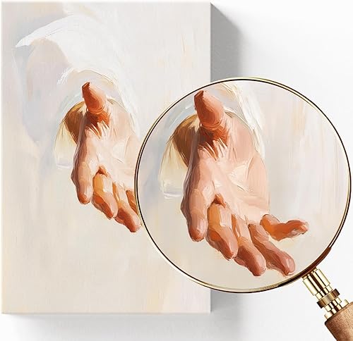 Vista 47 de Arte de pared de acuarela de Jesús, pintura en lienzo cristiano, imágenes de las Escrituras, decoración de pared, póster con versículos bíblicos