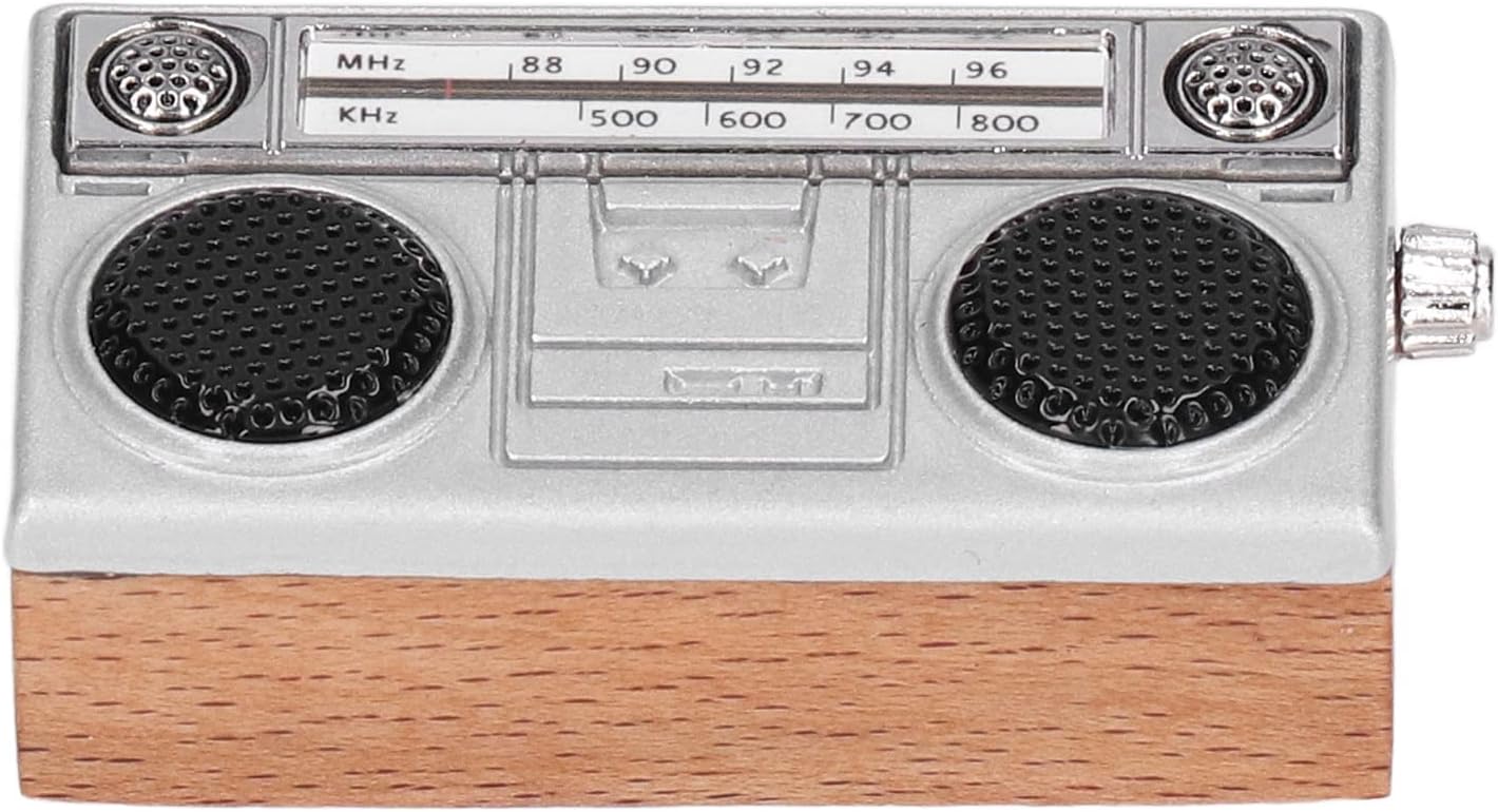 Keenso 1:12 Scale Dollhouse Radio Children Simulated Miniature Retro Radio Model Toy Accessories Decoration