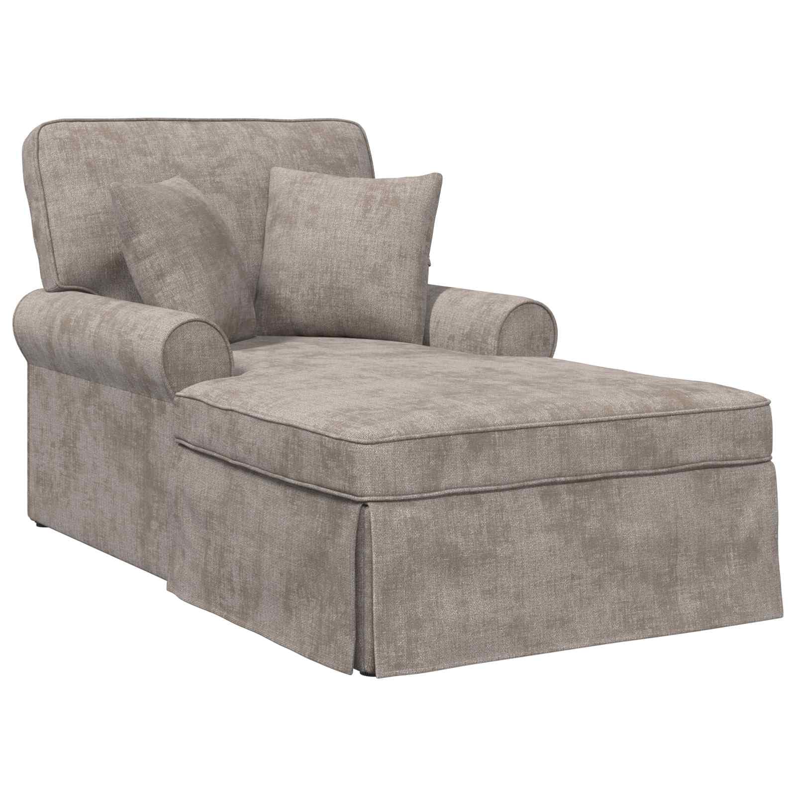 Chaise Lounge avec Jupe Sable 157 x 91 x 91 cm ARES,Chaises Longues,42022956