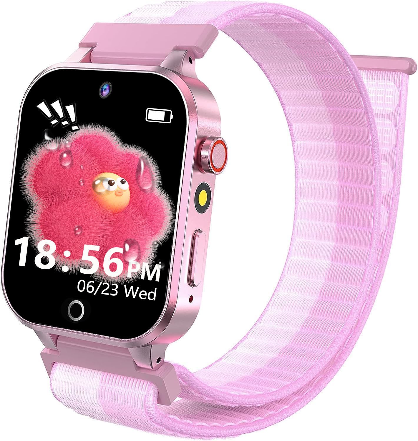 clleylise Smartwatch Kinder, Kinder Smartwatch mit GPS, 4G Telefon, HD Zwei-Wege-Videoanruf, Voice Chat, SOS, Schulmodus, Schrittzähler, Wecker, Kinderuhr für Mädchen und Jungen