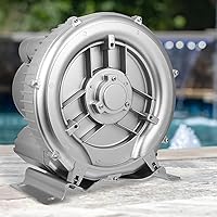 Vista 4 de Bombas de peces para acuarios, ventilador de acuario, agua salada, soplador de tanque de peces para estanques pequeños, plata