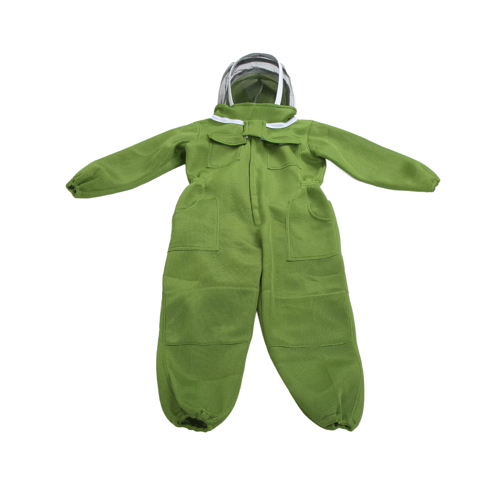 Tuta Apicoltore Anti Calabroni Per Vespe E, Tuta Professionale Traspirante In Tessuto Rete - Protezione Completa Corpo, Cappello Con Velo Staccabile, Per Apicoltori (XXL)
