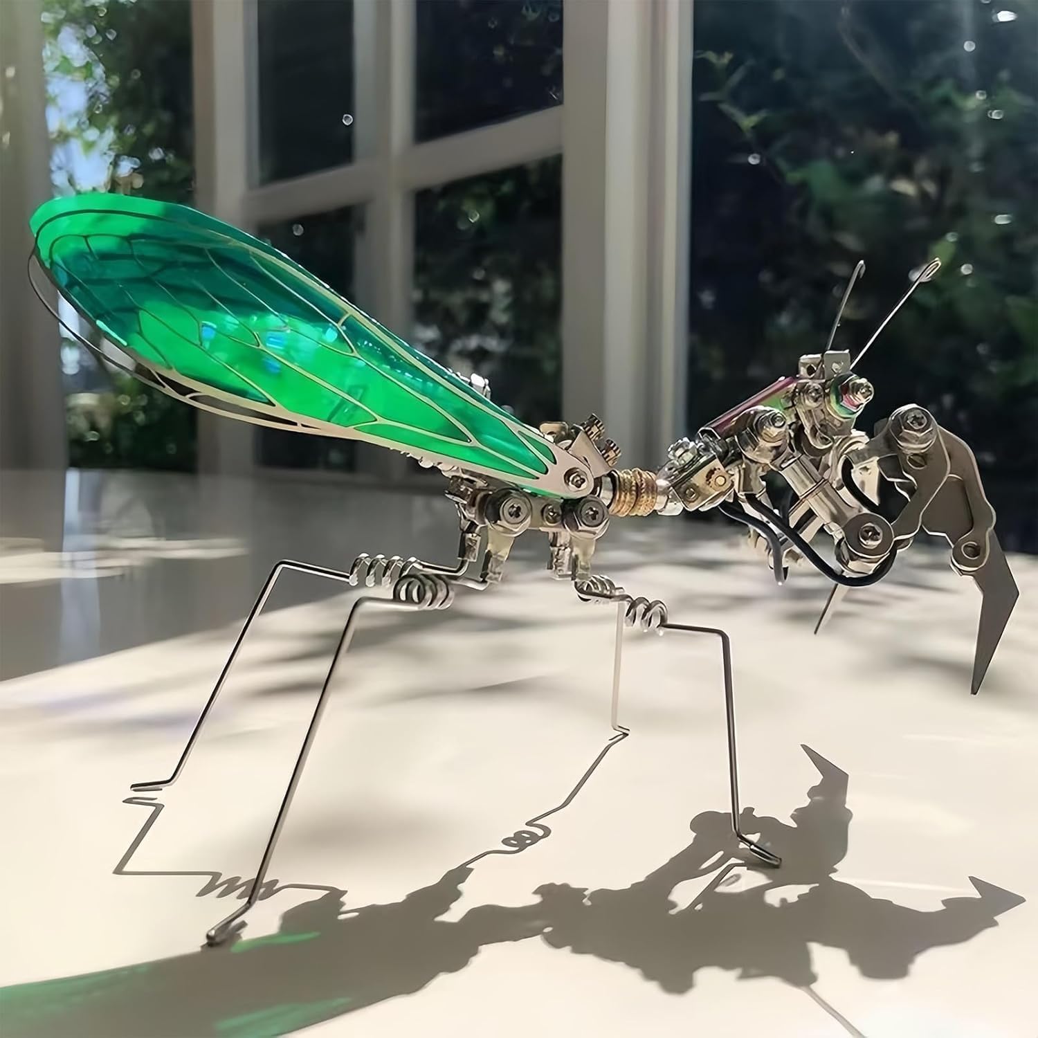 Puzzle metalowe 3D dla dorosłych, zestawy modeli metalowych mechanicznych modliszek, zestaw puzzli metalowych do montażu, zabawy DIY kreatywne ozdoby do montażu, prezenty dla dorosłych 258 sztuk.