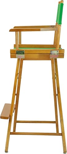 Miniatura 5 de Casual Home - Silla de director de 30 pulgadas, marco de roble miel, con lienzo verde, altura de barra