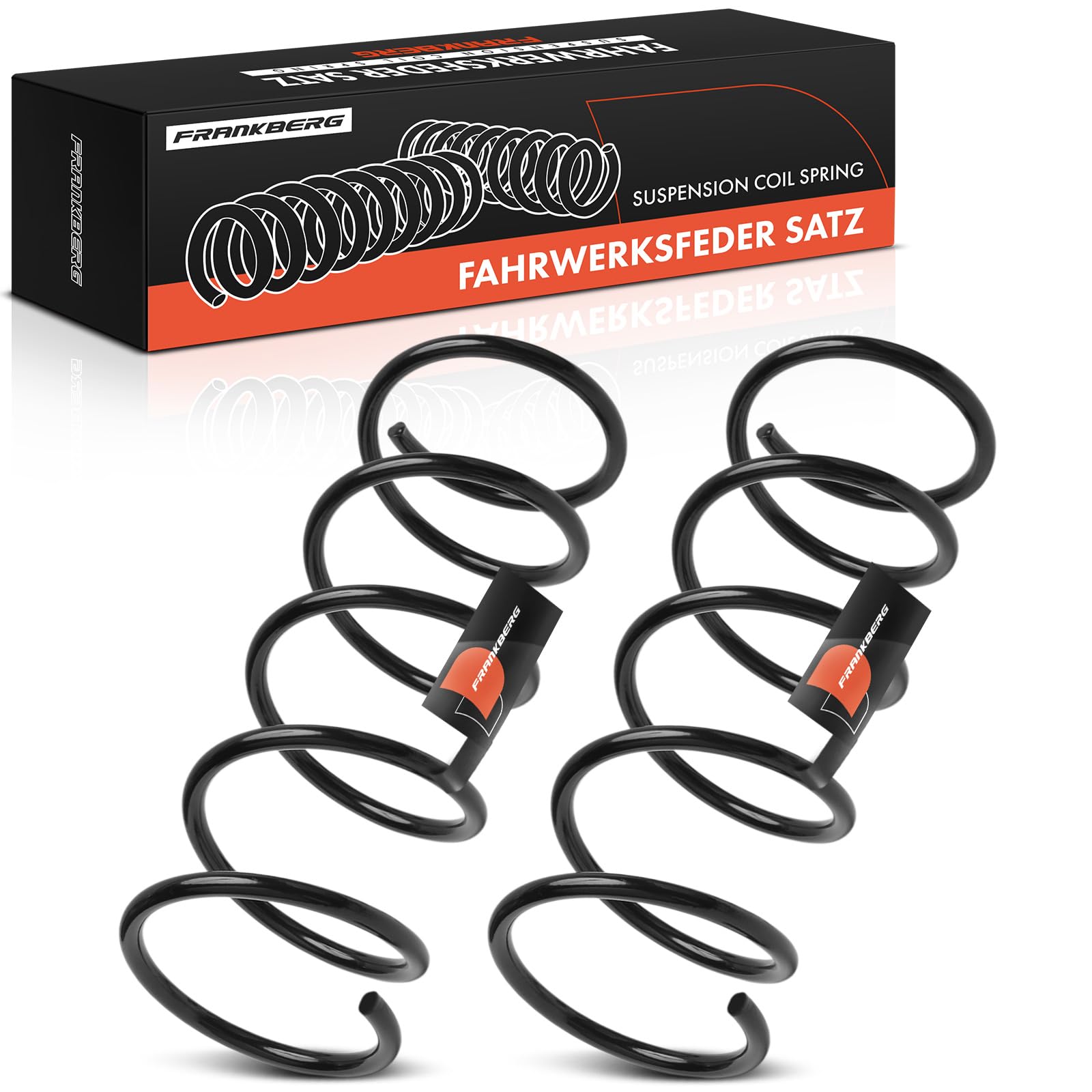 Frankberg 2 ressorts de suspension pour essieu avant 5002RZ | Compatible avec: Partner Combispace 5 G , ,Berlingo/Berlingo First MPV GFK GJK MF ,Partner Fourgon/MPV 5 G