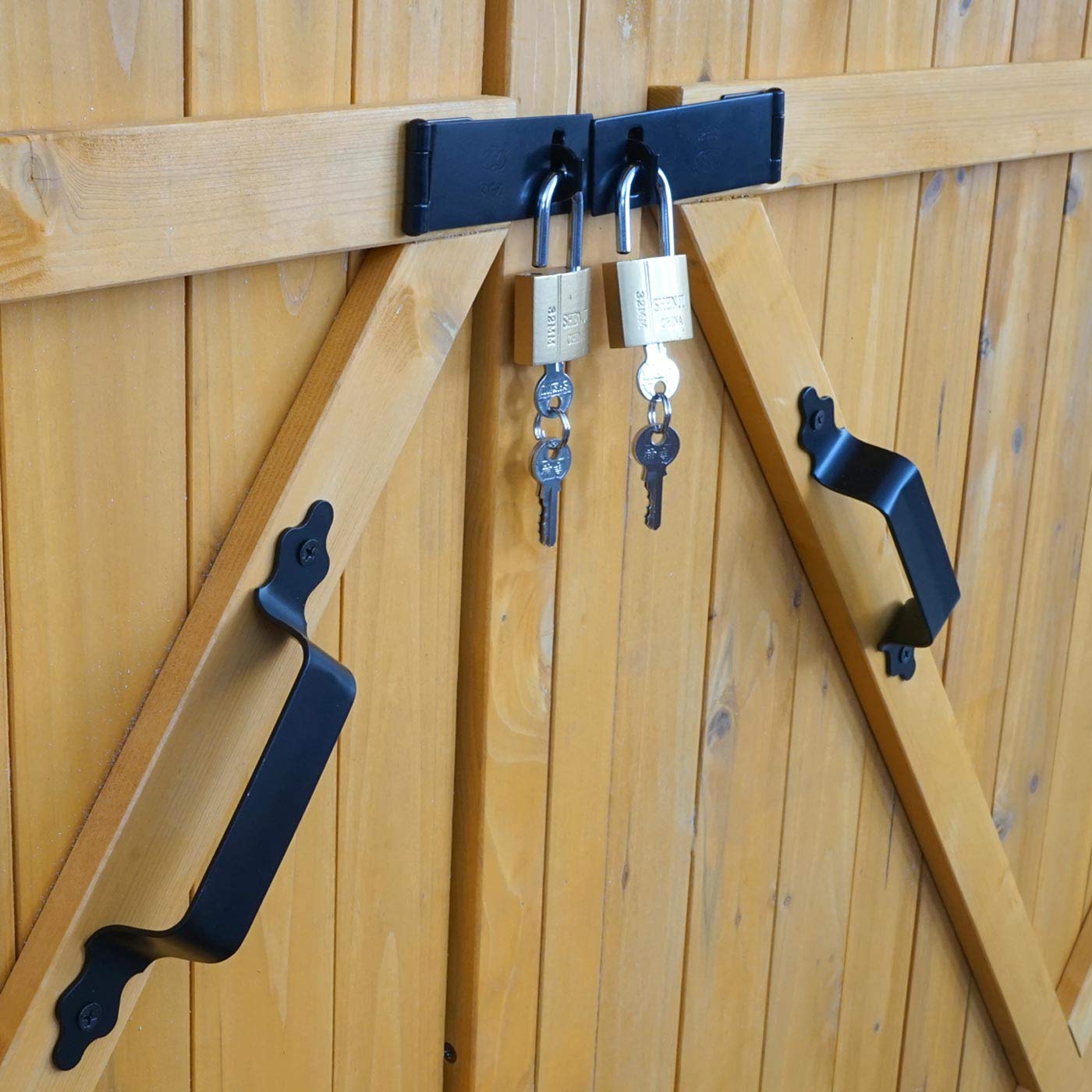 PROREGAL 1er-Fahrradgarage | HxBxT 152x184x98cm | Fahrradbox Geräteschuppen Gerätehaus | Braun | MVG abschließbar