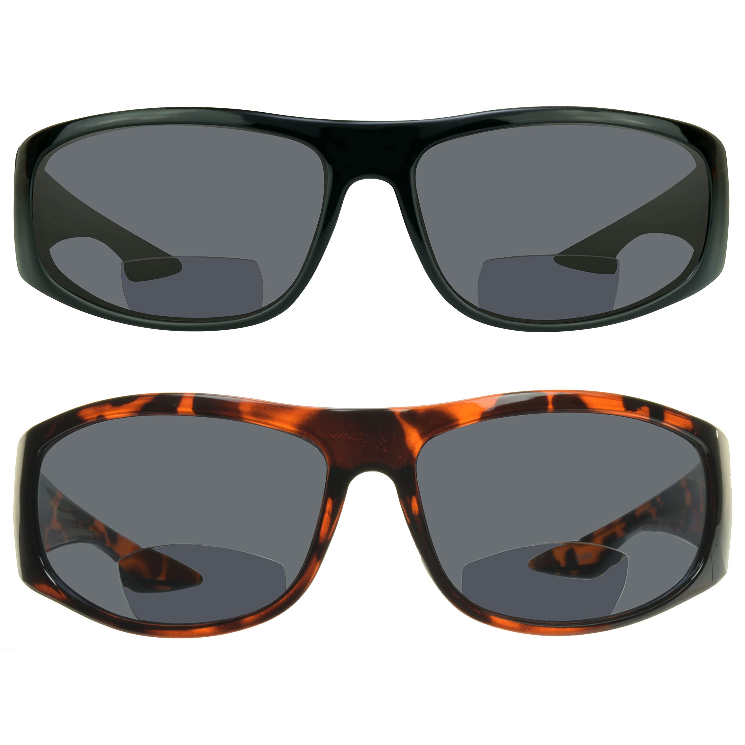 proSPORT Bifocal Reading Sunglasses Men Women Wrap Super Dark Sport Motorcycle Fishing Cycling 1.00 1.25 1.50 1.75 2.00 2.25 2.50 22