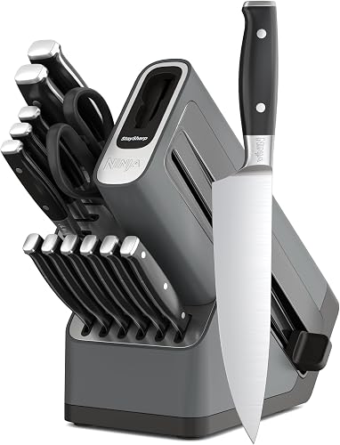 Ninja Foodi StaySharp Knife Block with Integrated Sharpener Deluxe 14-Piece Set K32014EUUK - Black - 4