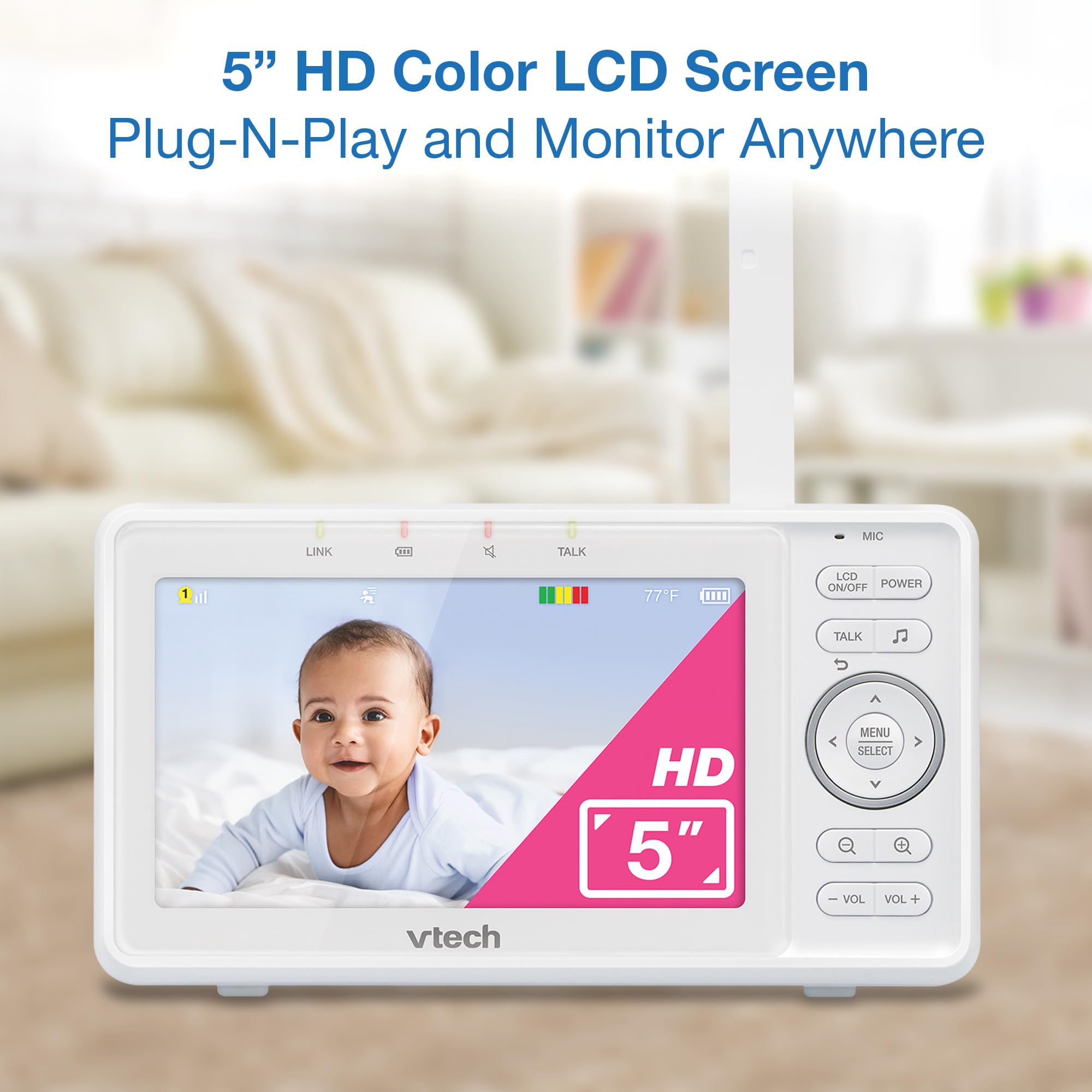 VTech VM5263 5 HD Video Monitor Gallery Image