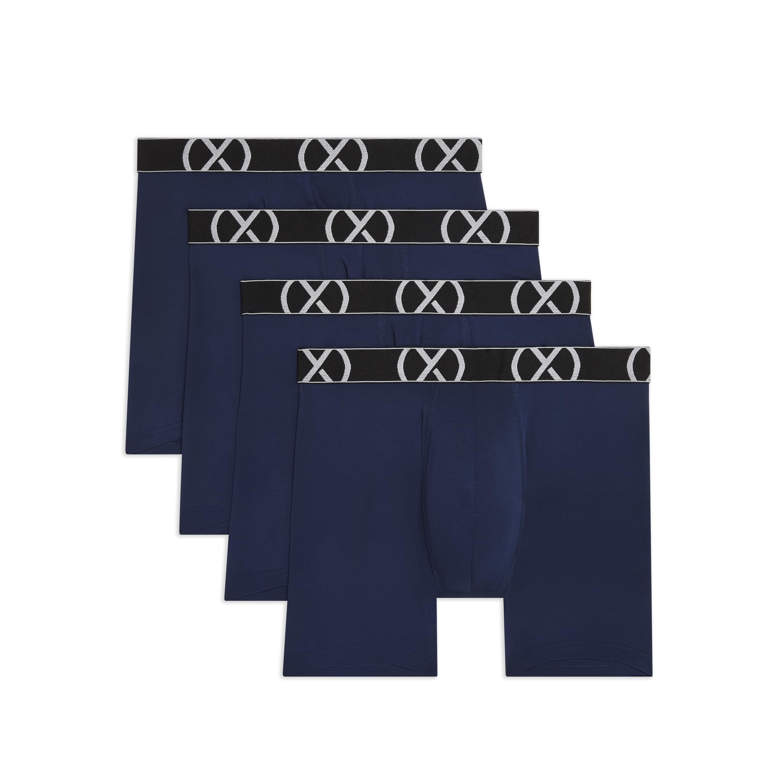 2(X)Ist Men's 4Pk Varsity Navy (X) Modal 4-Pack Boxer Brief, Xl