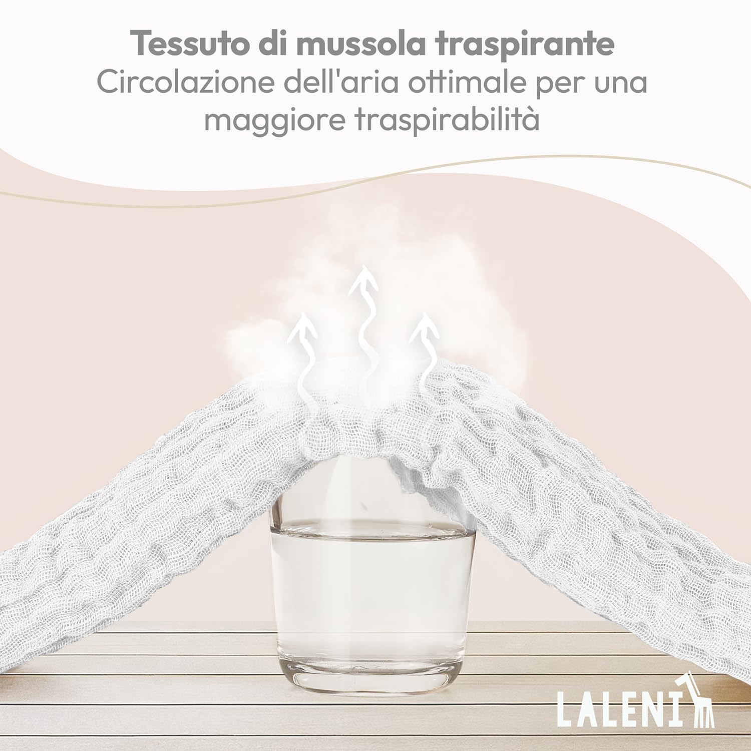 Asciugamani Neonato 70x70cm Set da 10 - Lavette in Cotone Morbido per Pelli Sensibili