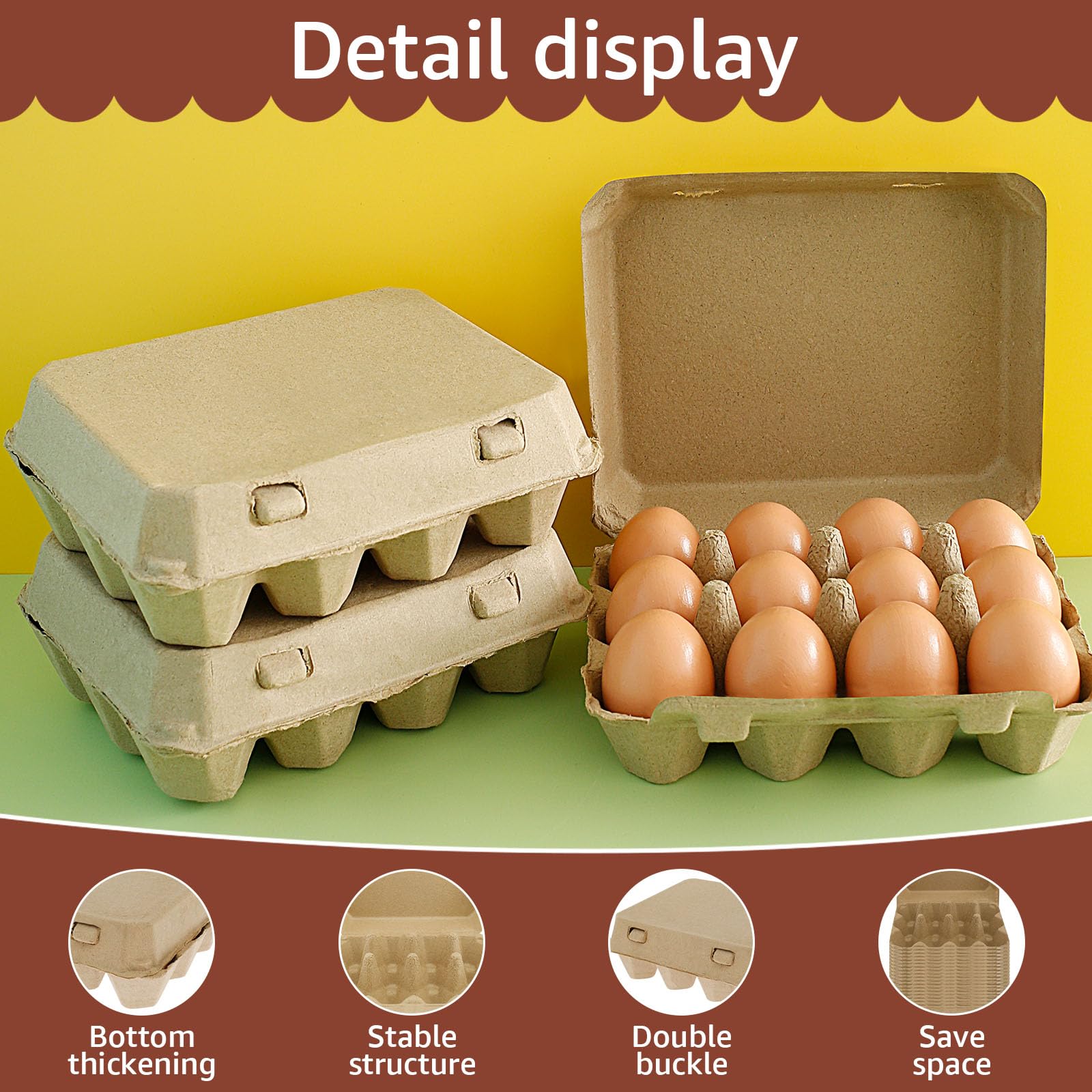 Boite A Oeufs Carton Lot De 30 Boîtes à œufs Vides En Carton Pour La Maison, La Cuisine, La Ferme, Réutilisables Boite Oeuf Carton Boite A Oeufs Carton Lot De 30 Boîtes à œufs Vides En Carton Pour La Maison, La Cuisine, La Ferme, Réutilisables Boite Oeuf Carton