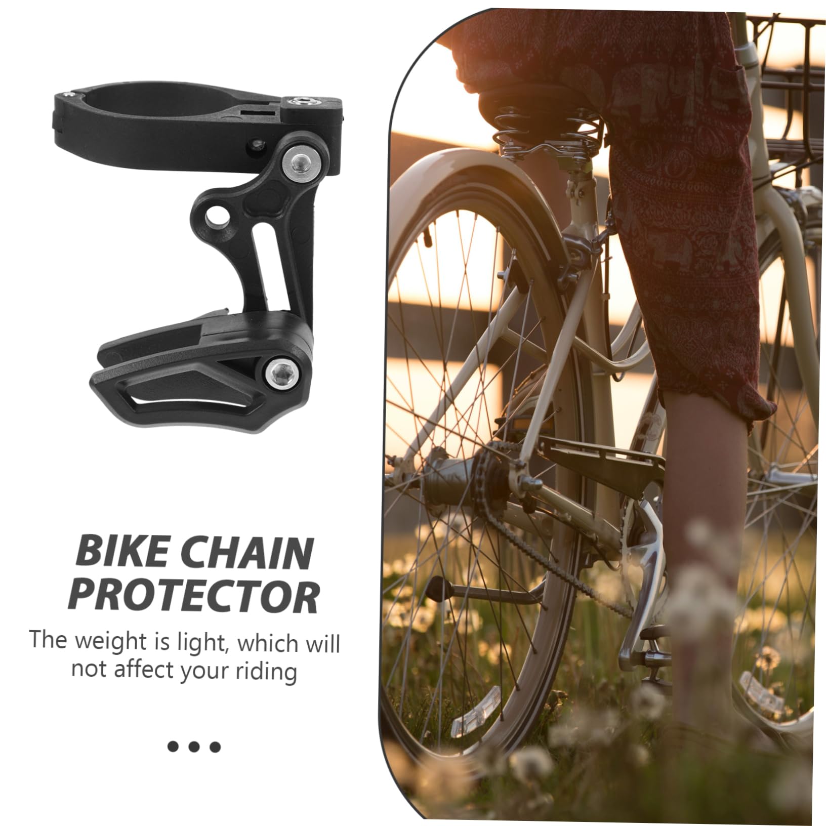 TOYANDONA Protezione e Guida per Mountain Bike Accessorio Resistente e Decorativo per Ciclistinero