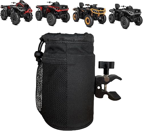 QYMOTO Portavasos UTV, soporte para botella de agua para motocicleta ATV con abrazadera de cocodrilo de 0.6 a 1.9 pulgadas, soporte universal para QYMOTO Portavasos UTV, soporte para botella de agua para motocicleta ATV con abrazadera de cocodrilo de 0.6 a 1.9 pulgadas, soporte universal para
