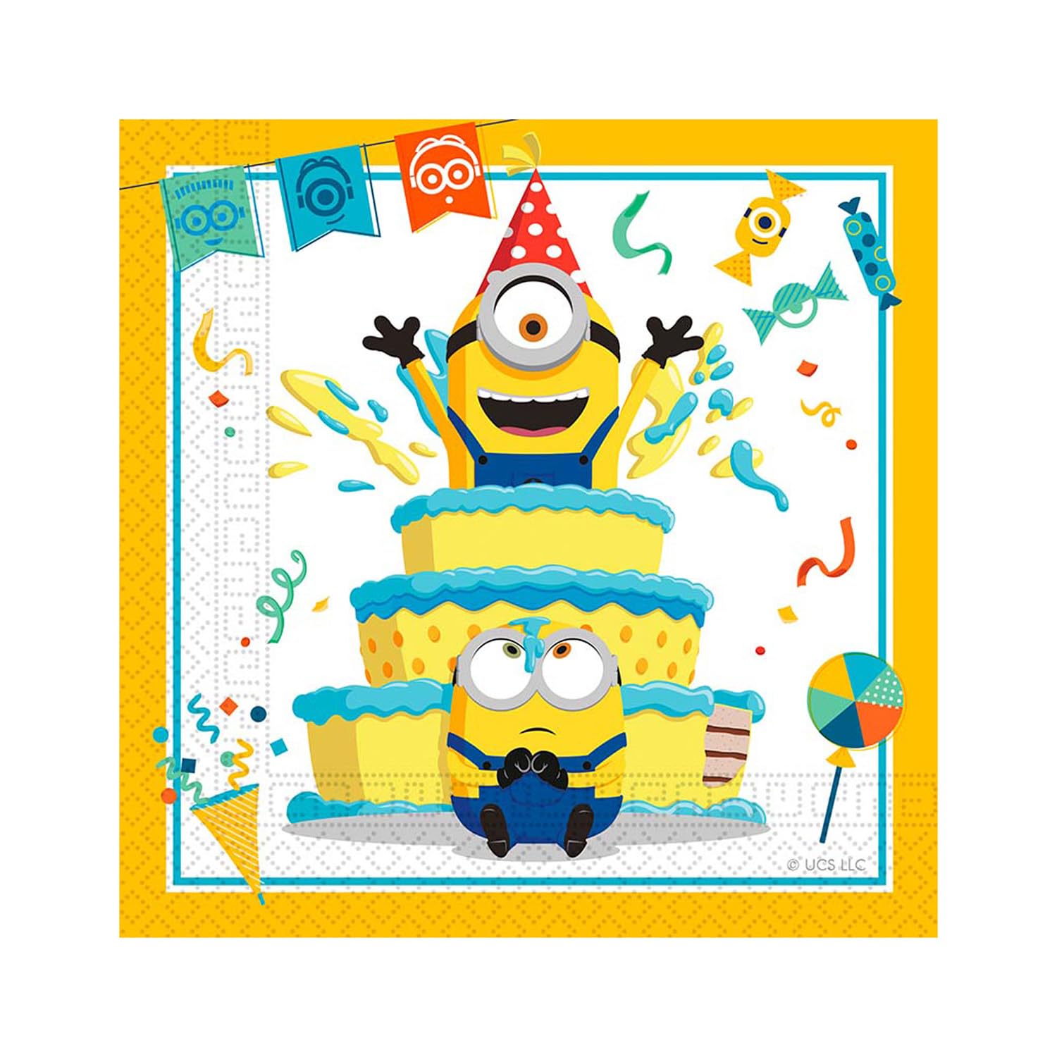 Procos Minions Rise Of Gru Pack Of 20 Party Napkins
