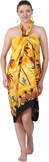 Lightweight Beach Sarong For Women Swim coverup - Yellow Price In India
